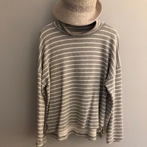Cowl neck pullover shirt